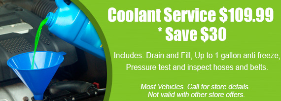 Coolant Service 109.99